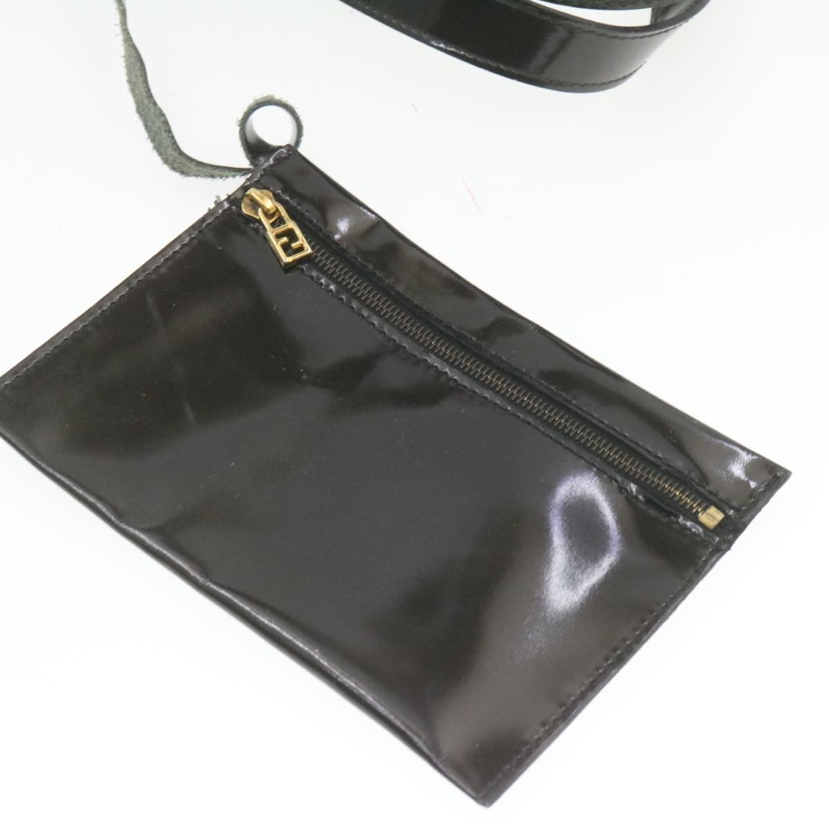 FENDI Tote Bag Coated Canvas Black rd1453