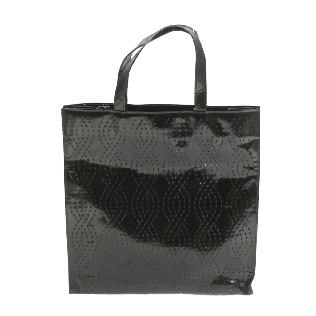 FENDI Tote Bag Coated Canvas Black rd1453