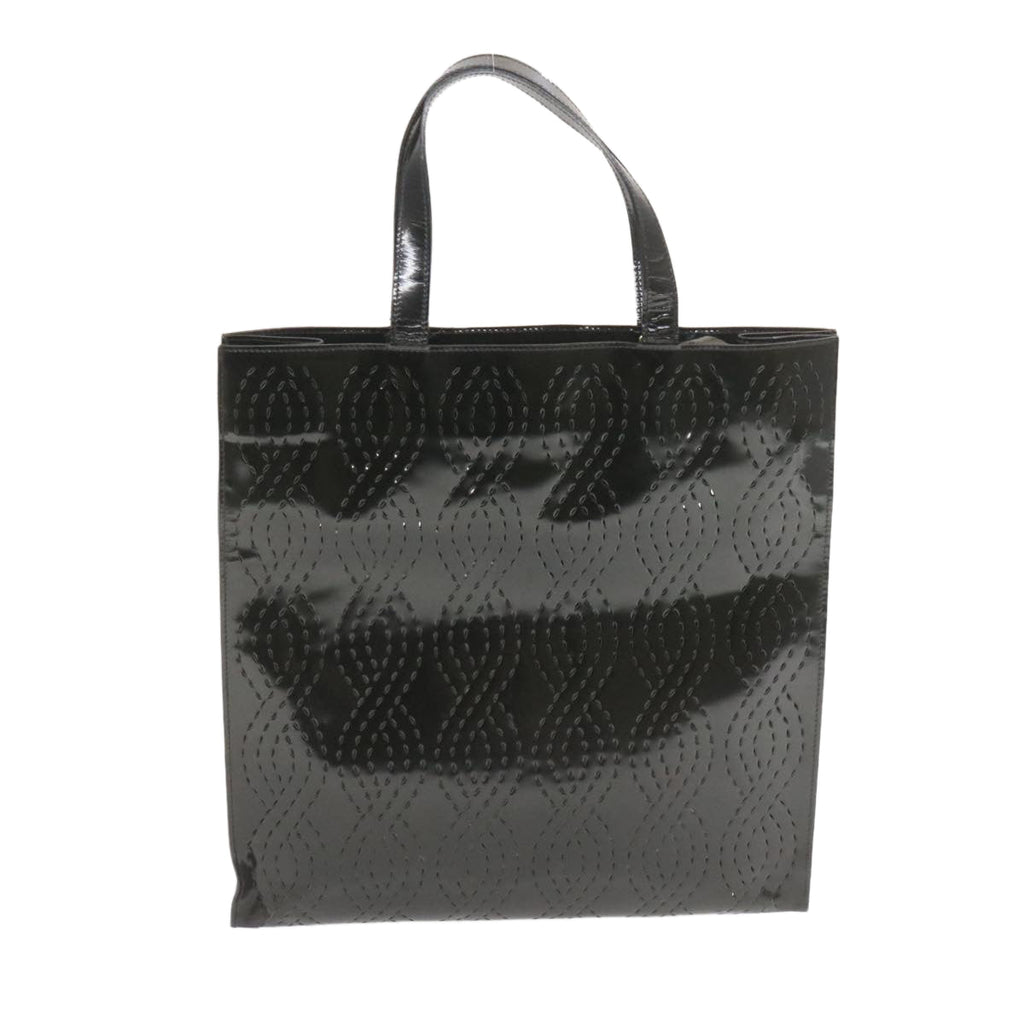 FENDI Tote Bag Coated Canvas Black rd1453
