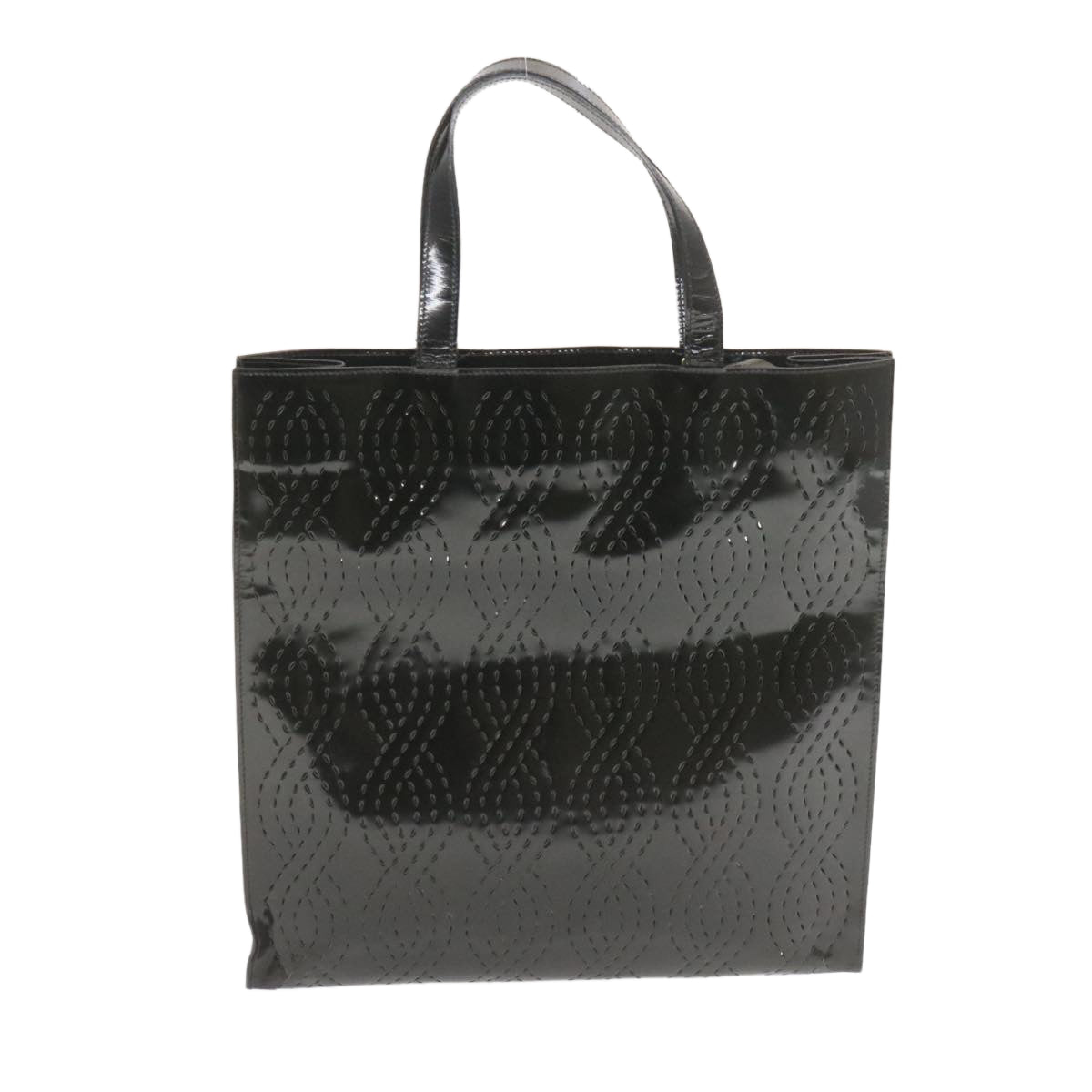 FENDI Tote Bag Coated Canvas Black rd1453