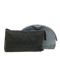 FENDI Clutch Bag Canvas 2Set Blue Black rd1490