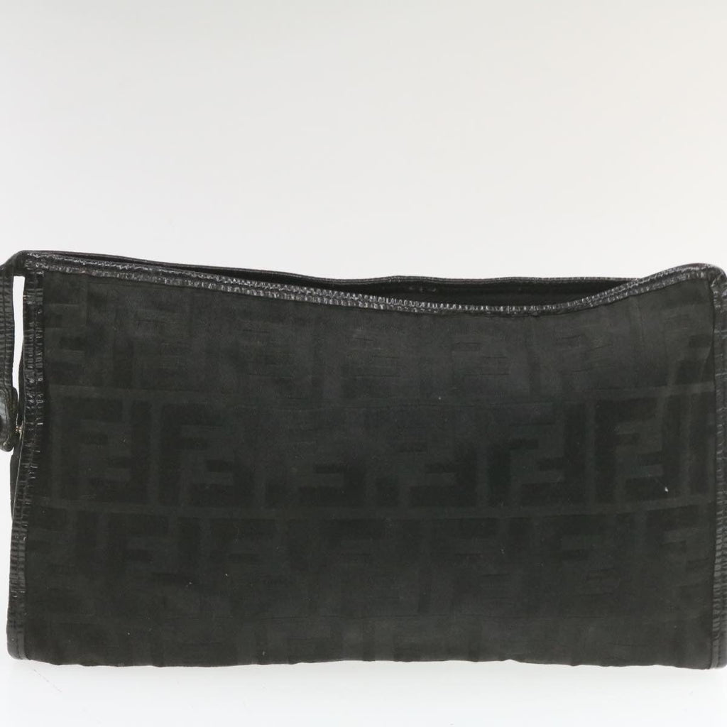 FENDI Clutch Bag Canvas 2Set Blue Black rd1490