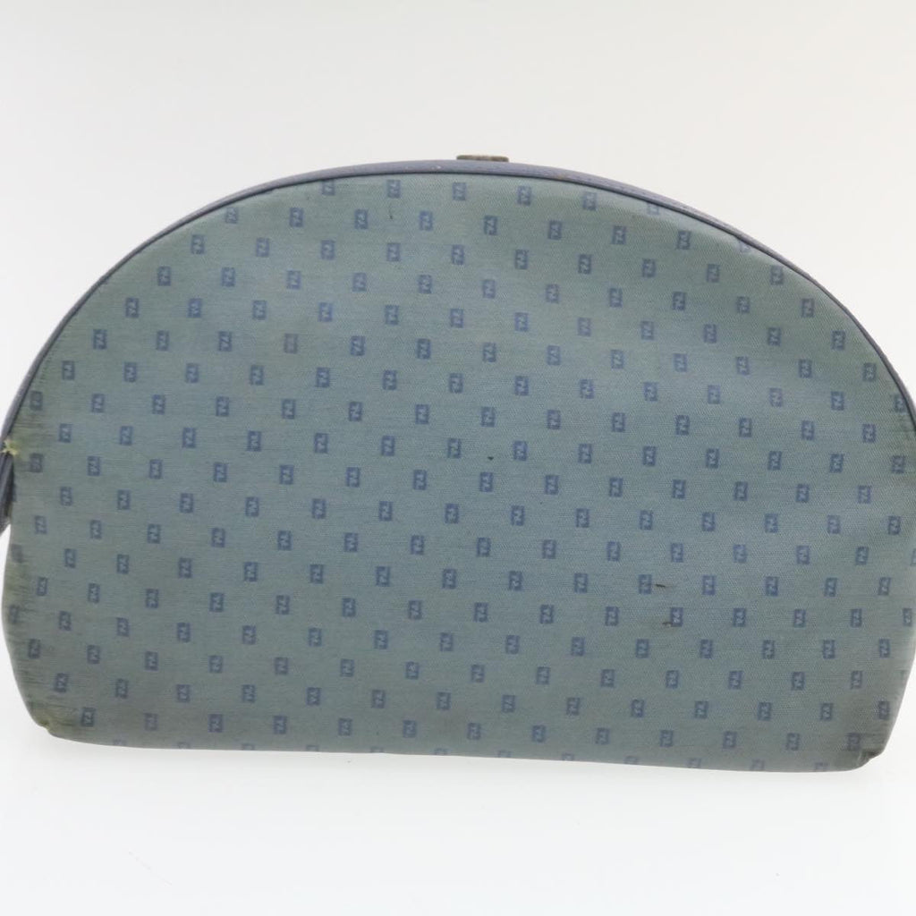 FENDI Clutch Bag Canvas 2Set Blue Black rd1490