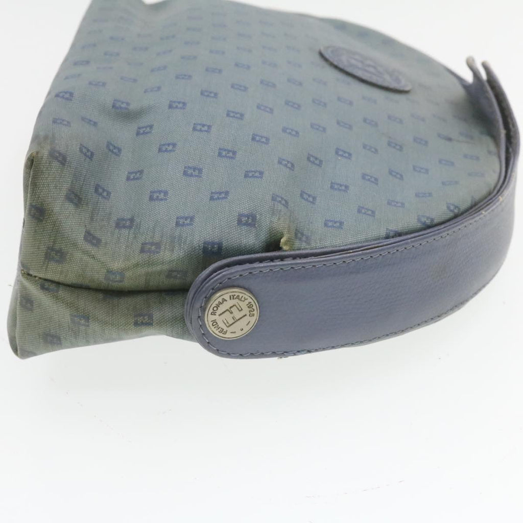 FENDI Clutch Bag Canvas 2Set Blue Black rd1490
