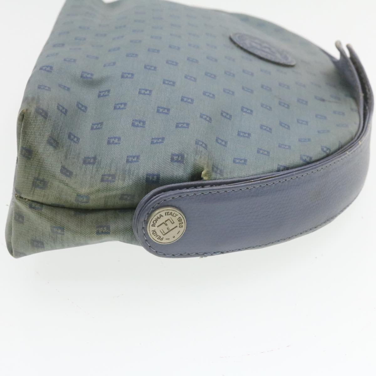 FENDI Clutch Bag Canvas 2Set Blue Black rd1490