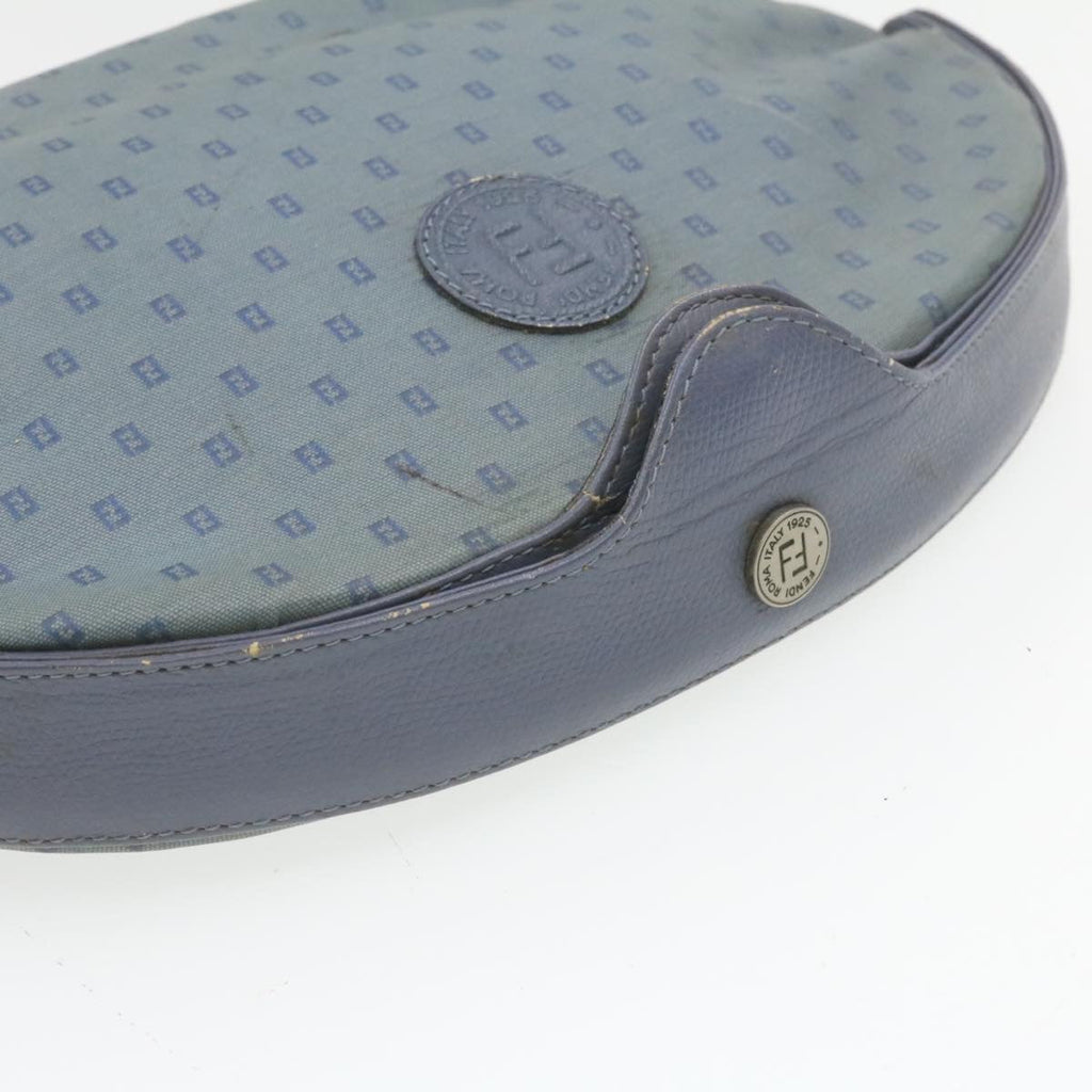 FENDI Clutch Bag Canvas 2Set Blue Black rd1490