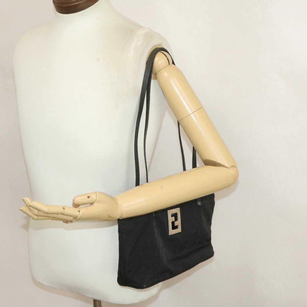 FENDI Zucca Canvas Tote Bag Black rd1651