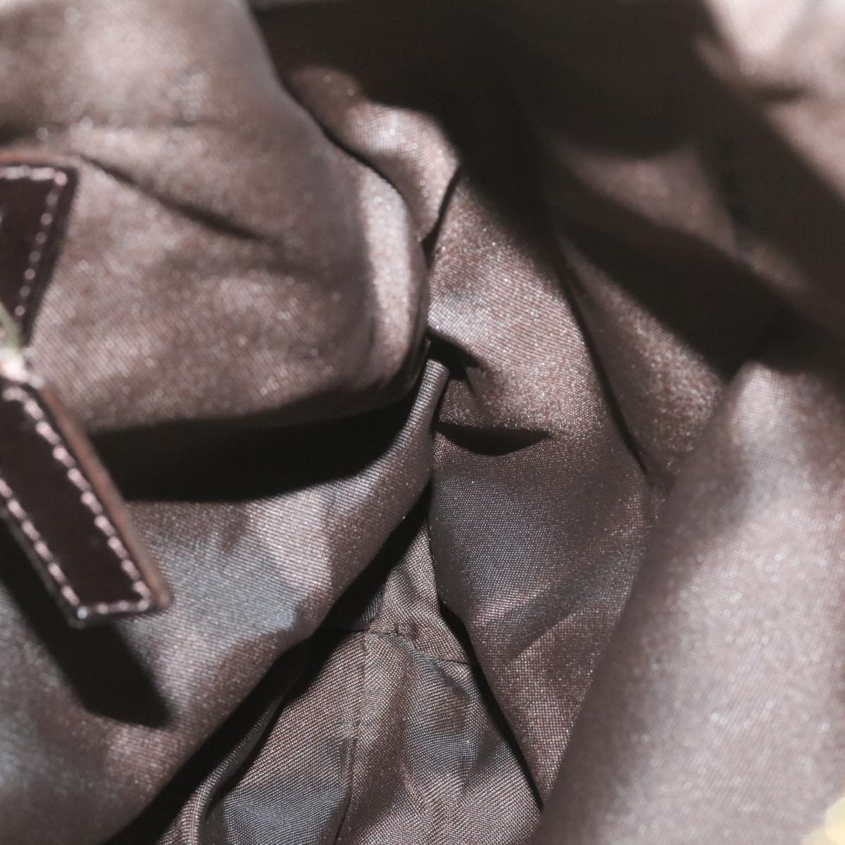 FENDI Suede Shoulder Bag Brown rd1906