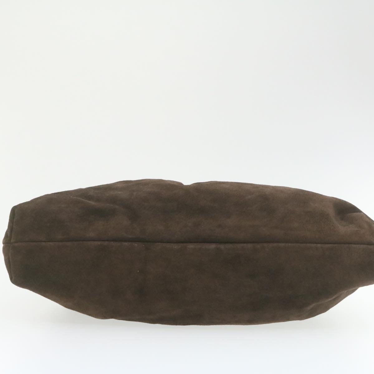 FENDI Suede Shoulder Bag Brown rd1906