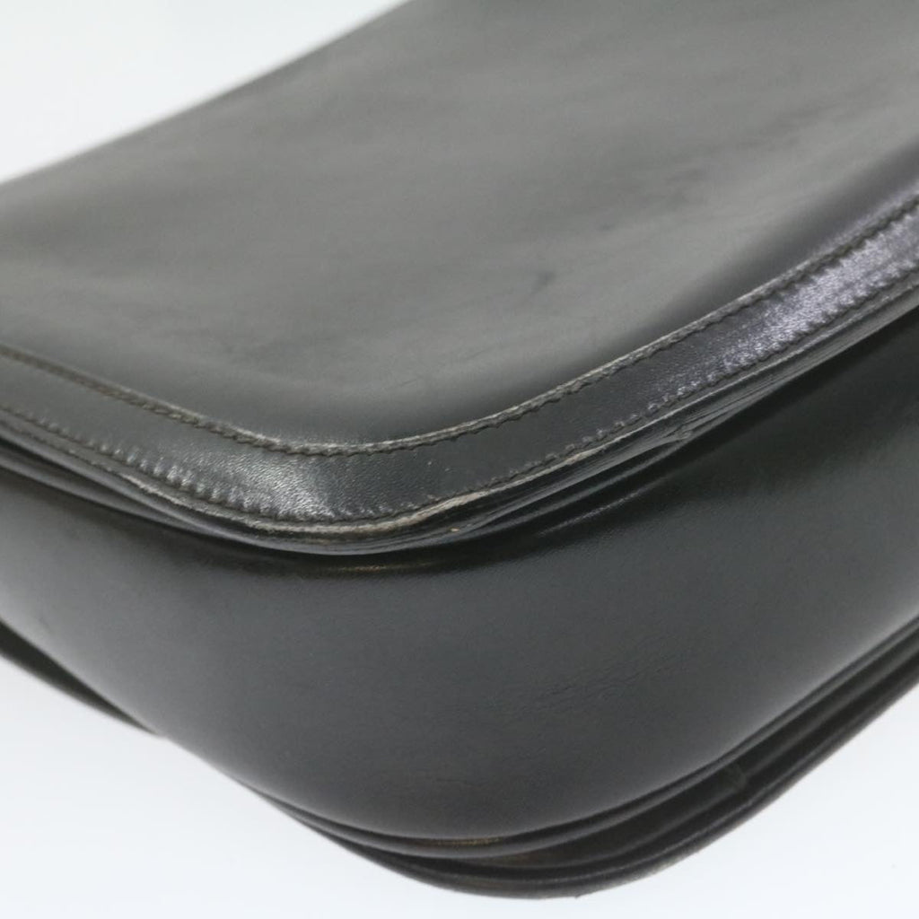 GUCCI Shoulder Bag Leather Black rd1974