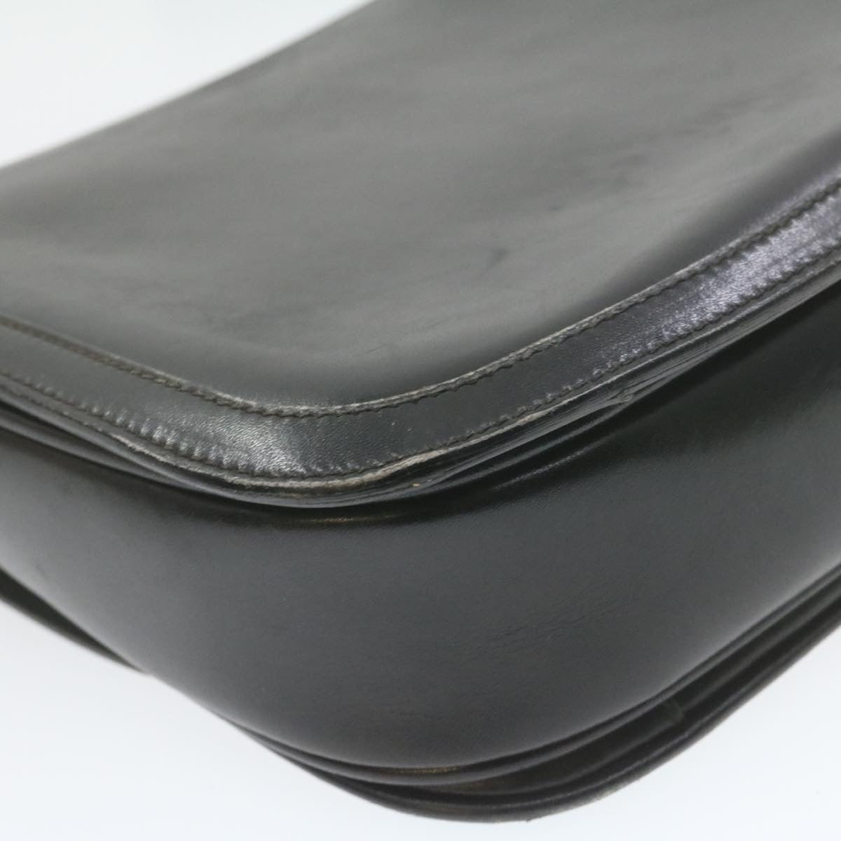 GUCCI Shoulder Bag Leather Black rd1974