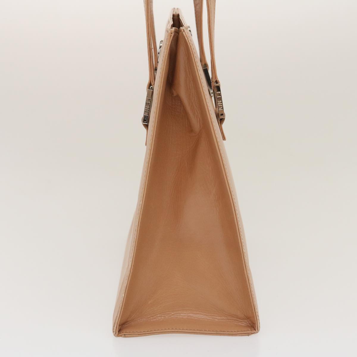 FENDI Tote Bag Leather 2way Pink Auth rd2065