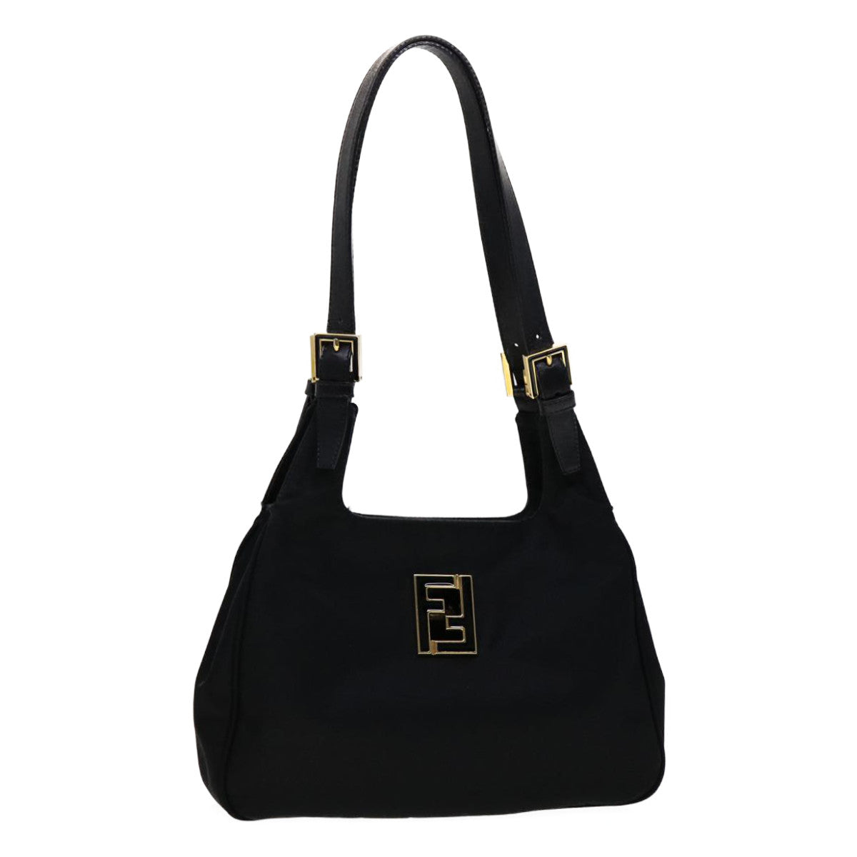 FENDI Shoulder Bag Nylon Black rd2099