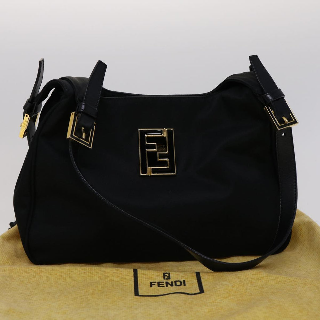 FENDI Shoulder Bag Nylon Black rd2099