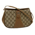 GUCCI Web Sherry Line GG Canvas Shoulder Bag Beige Red Green 116 rd2110