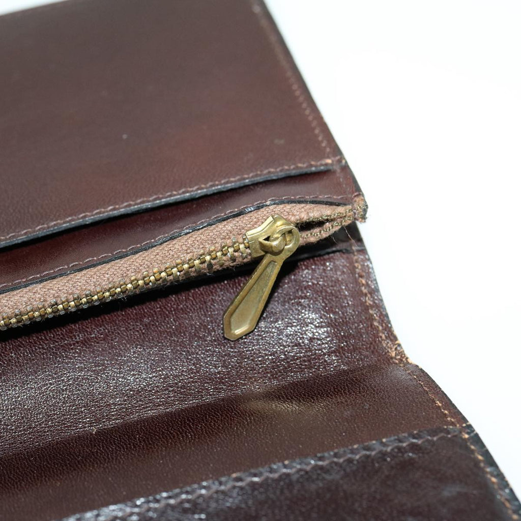 FENDI Zucca Canvas Wallet Brown Black rd2162