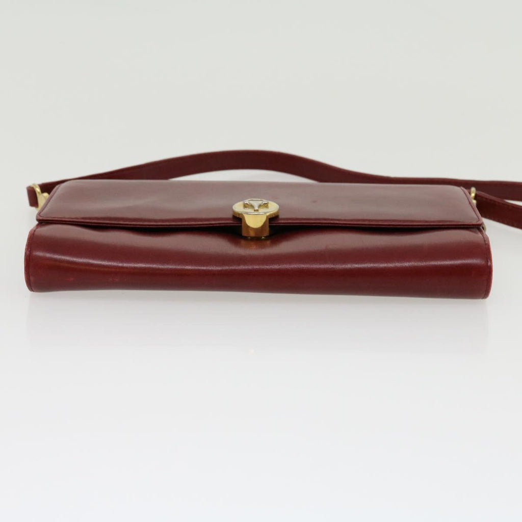 GUCCI Shoulder Bag Leather Red rd2208