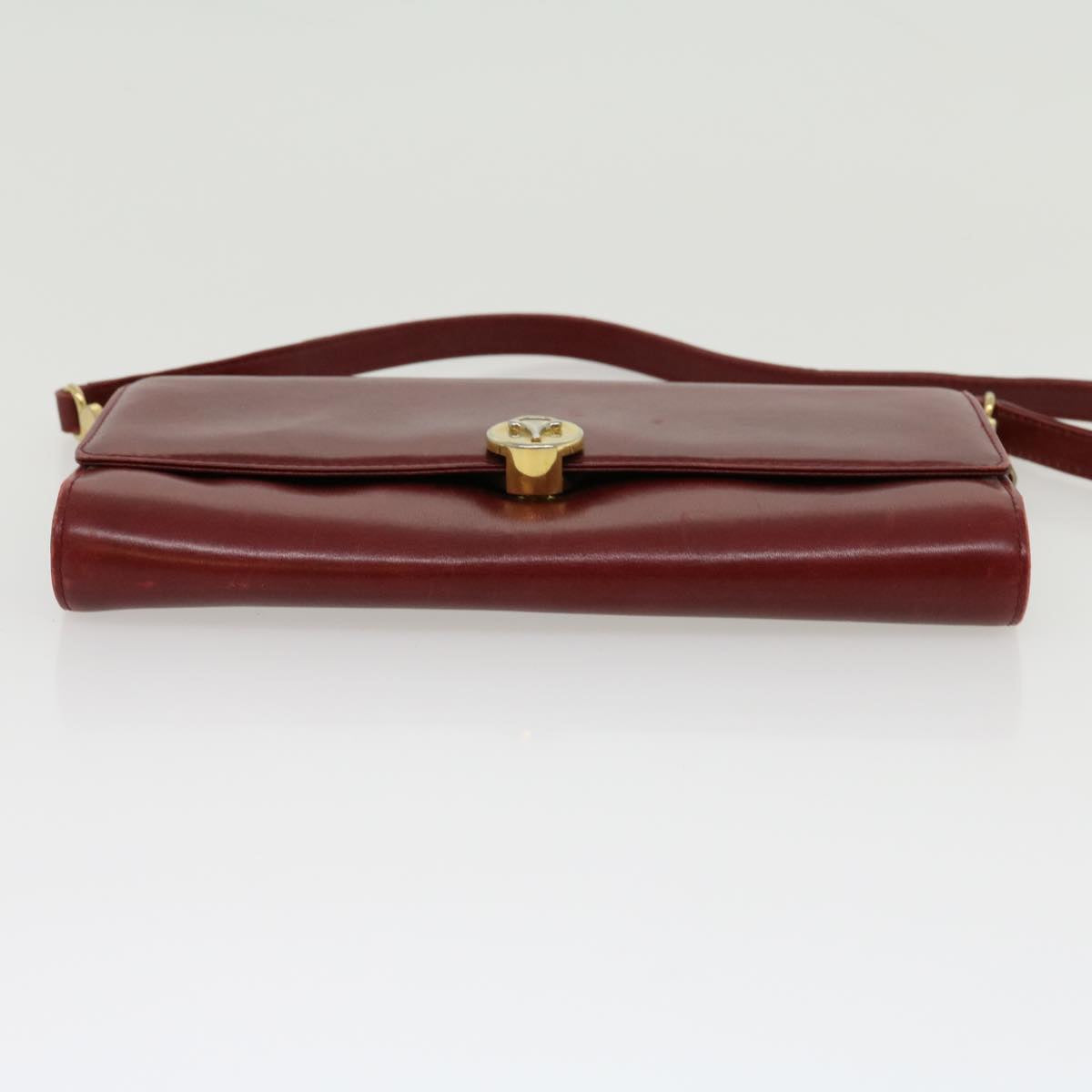 GUCCI Shoulder Bag Leather Red rd2208