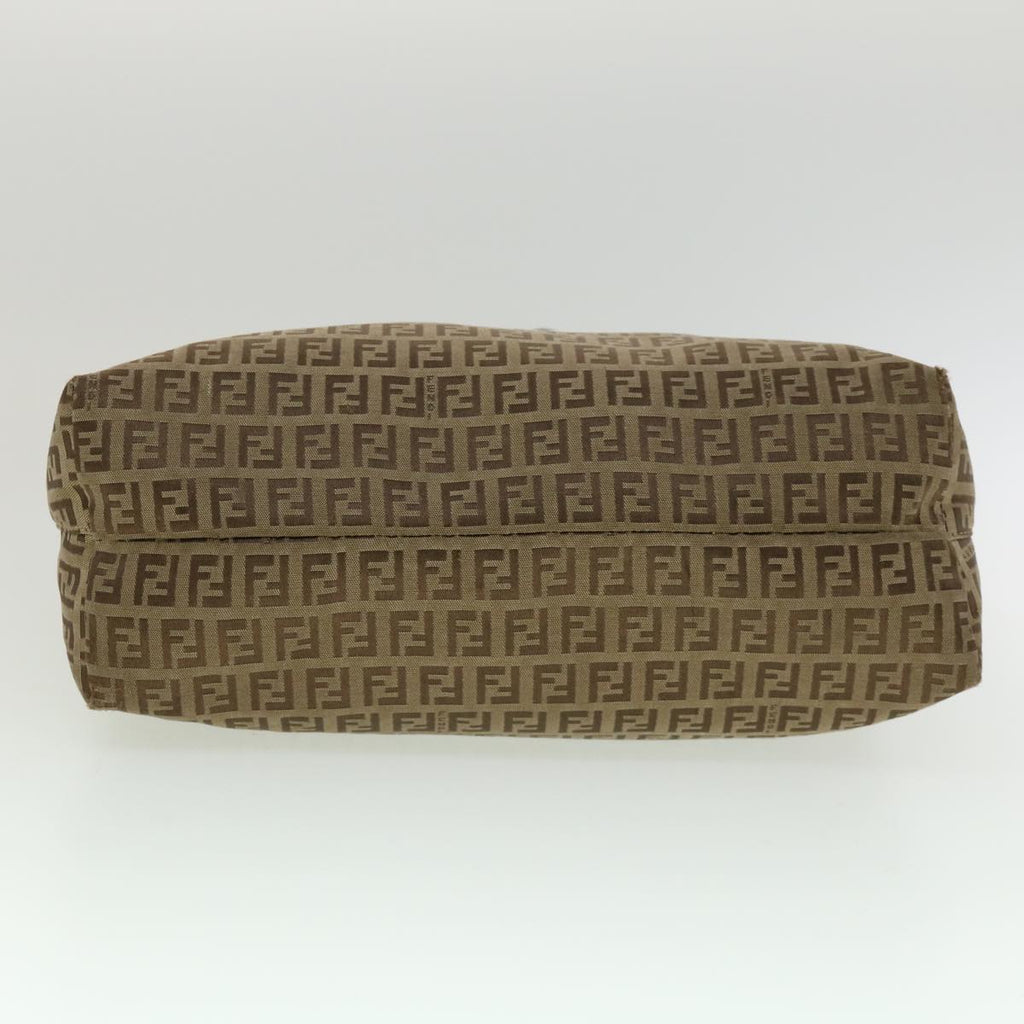 FENDI Zucchino Canvas Tote Bag Brown rd2227
