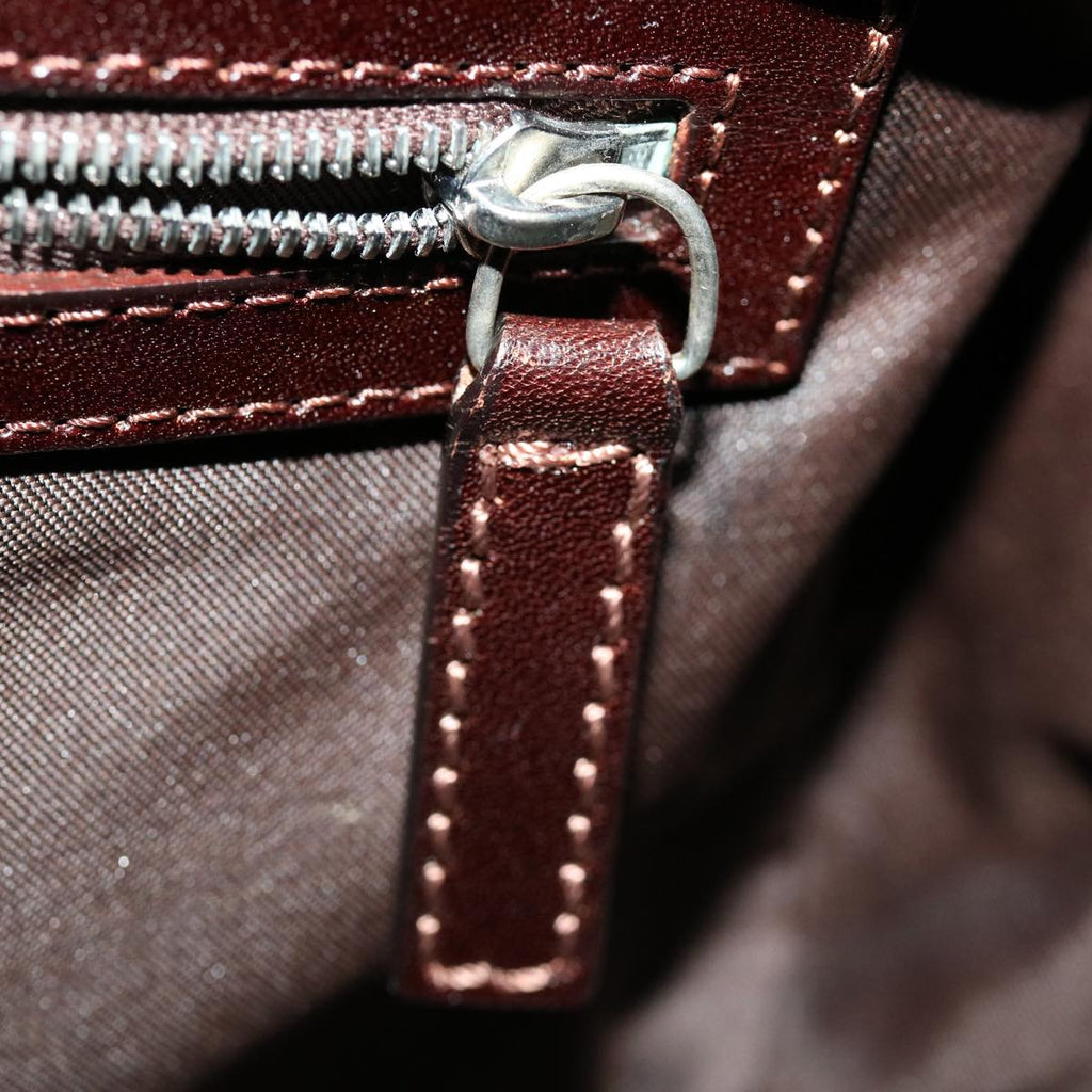 FENDI Zucca Canvas Hand Bag Black Brown rd2254