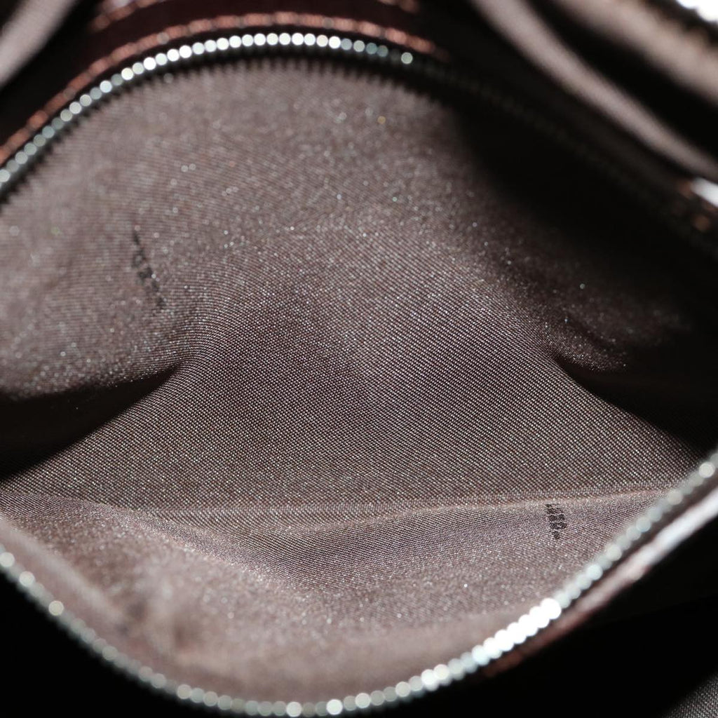 FENDI Zucca Canvas Hand Bag Black Brown rd2254