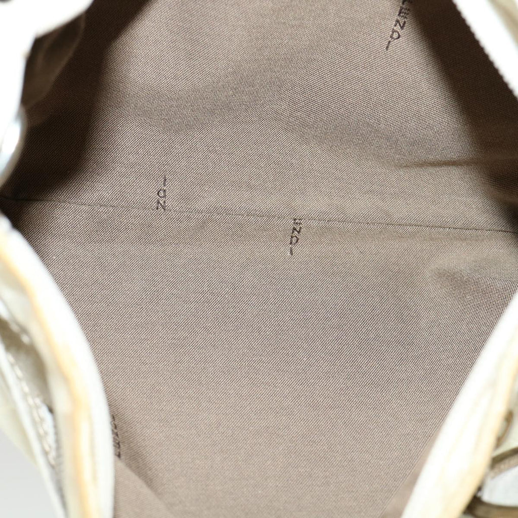 FENDI Zucca Canvas Shoulder Bag White rd2256