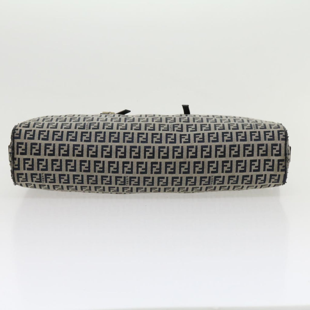 FENDI Zucchino Canvas Hand Bag Navy rd2345
