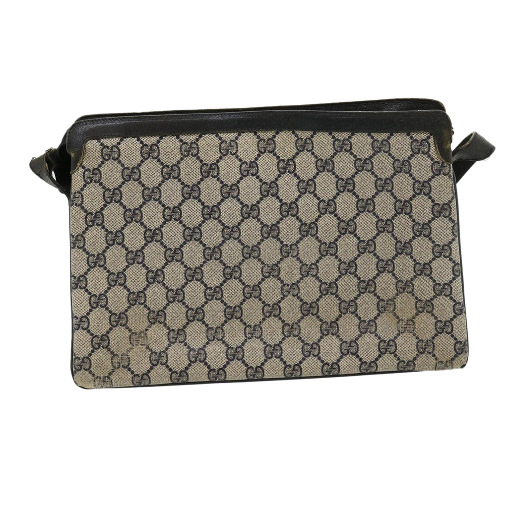 GUCCI GG Canvas Sherry Line Shoulder Bag Beige Red Navy 1402013 rd2346