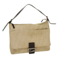 FENDI Zucca Canvas Mamma bucket Shoulder Bag Beige rd2367