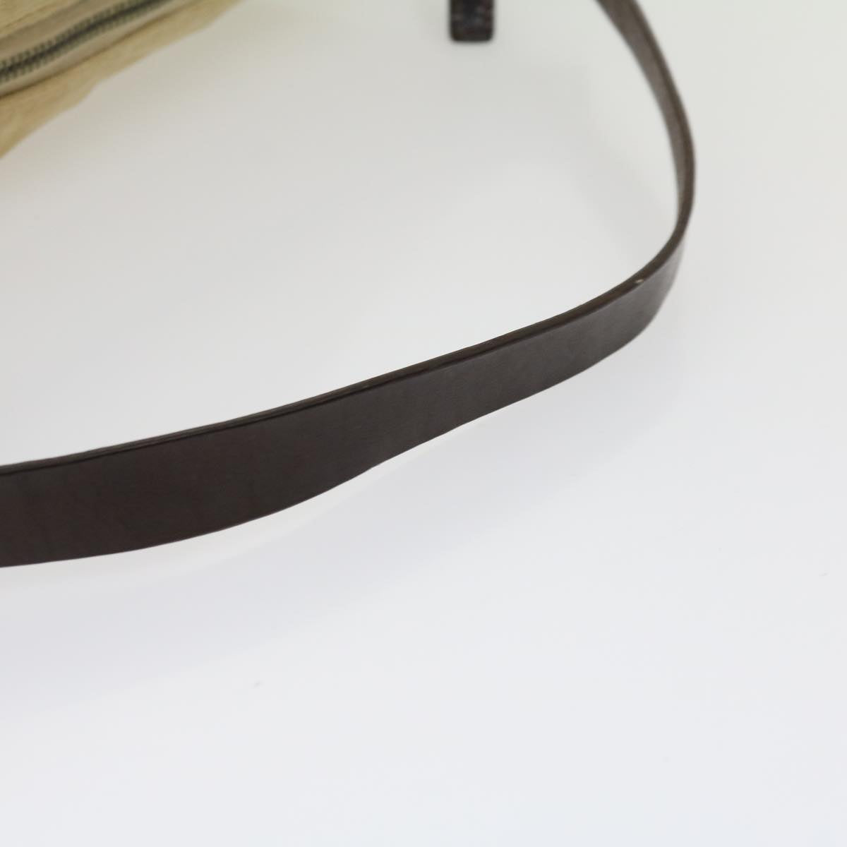 FENDI Zucca Canvas Mamma bucket Shoulder Bag Beige rd2367