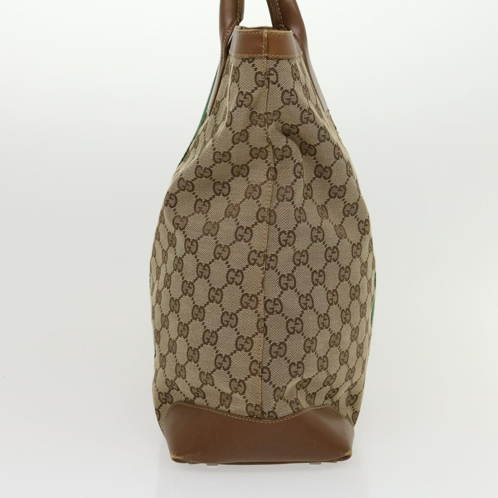 GUCCI GG Canvas Web Sherry Line Hand Bag Beige Red Green 20580025100 rd2378