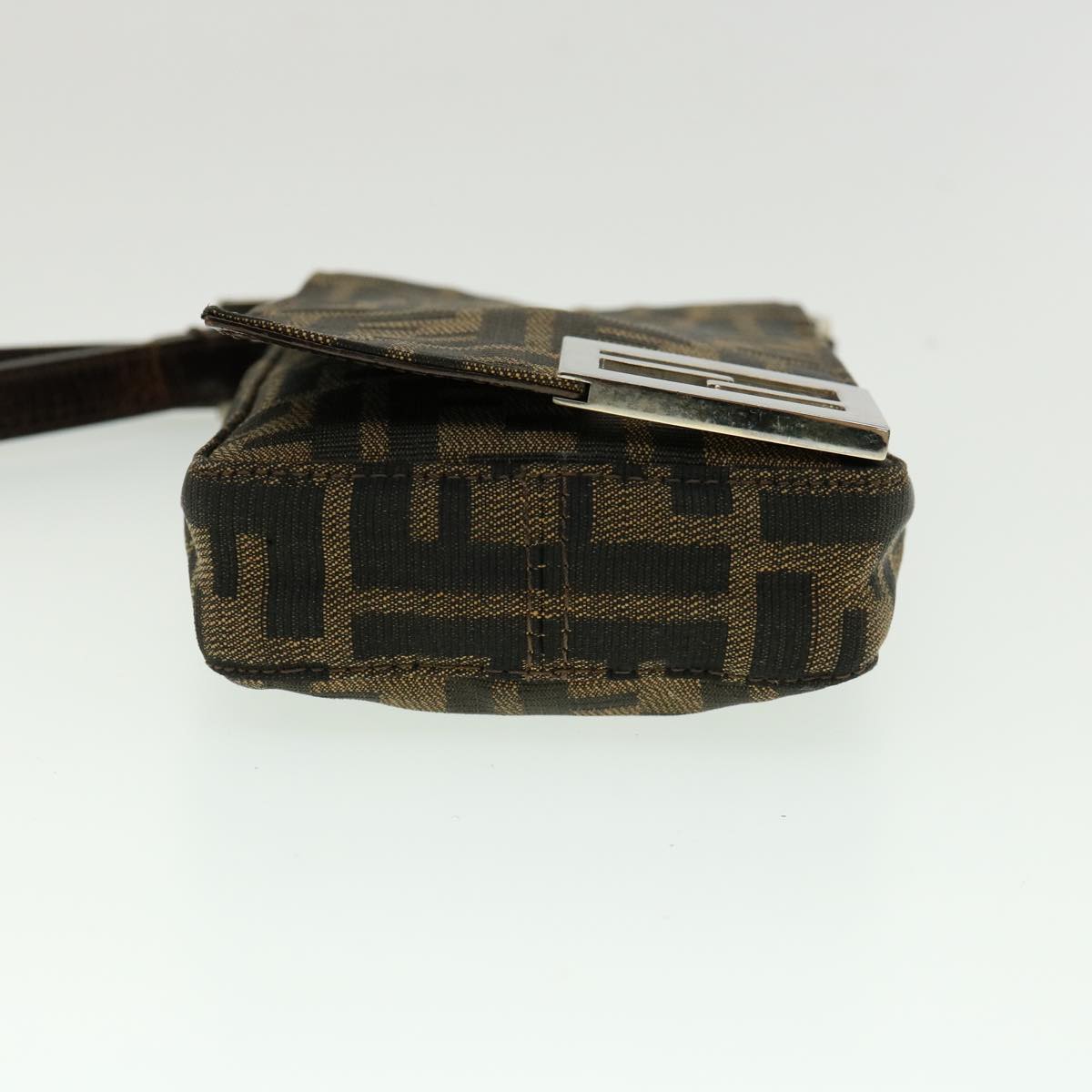 FENDI Zucca Canvas Shoulder Bag Brown rd2454