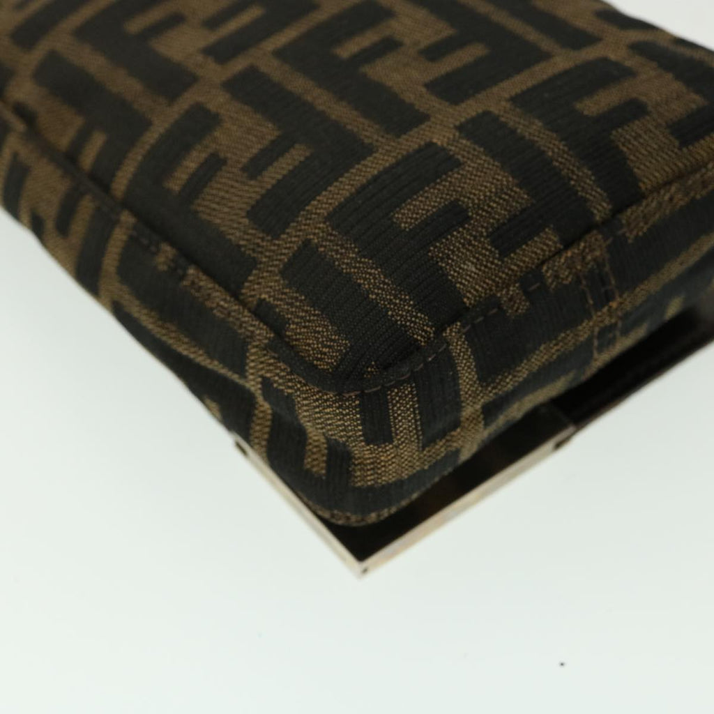 FENDI Zucca Canvas Shoulder Bag Brown rd2454