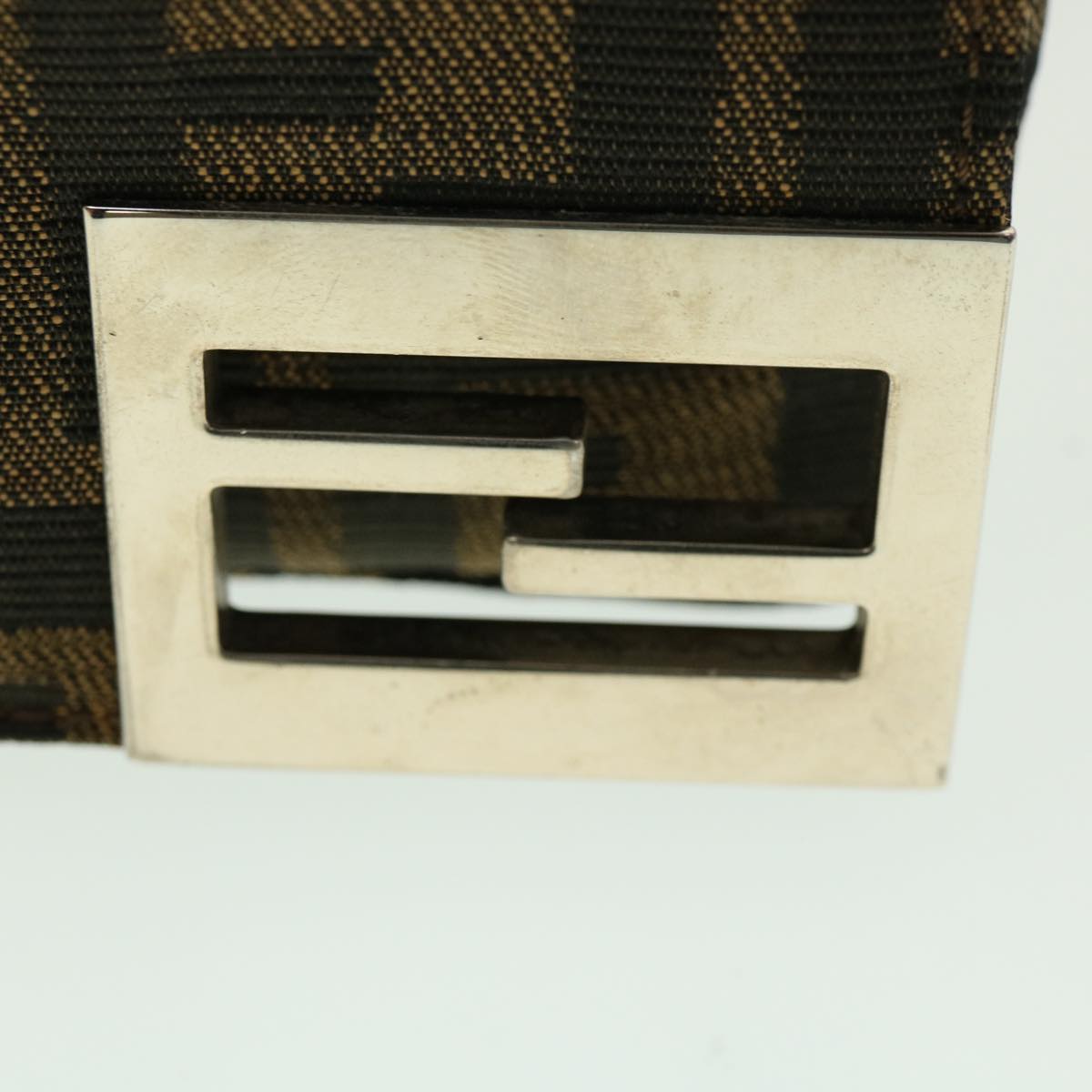 FENDI Zucca Canvas Shoulder Bag Brown rd2454