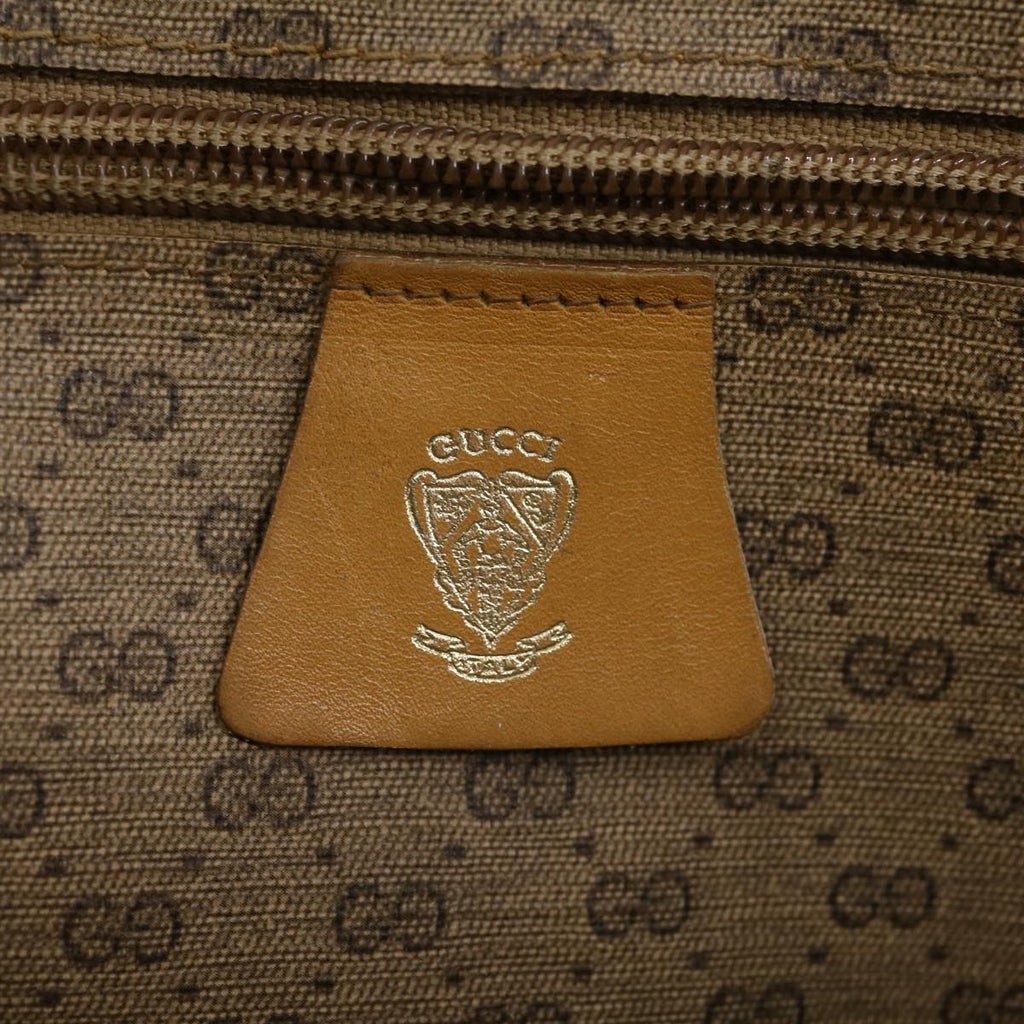 GUCCI Micro GG Canvas Web Sherry Line Tote Bag Beige Red 02371300 rd2676