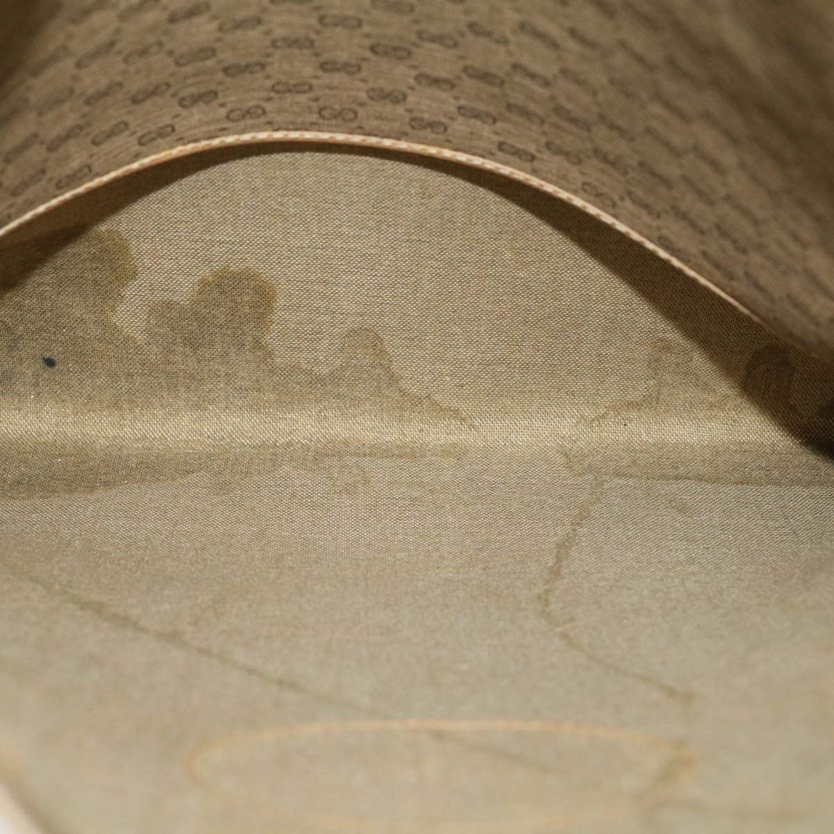 GUCCI Micro GG Canvas Web Sherry Line Tote Bag Beige Red 02371300 rd2676