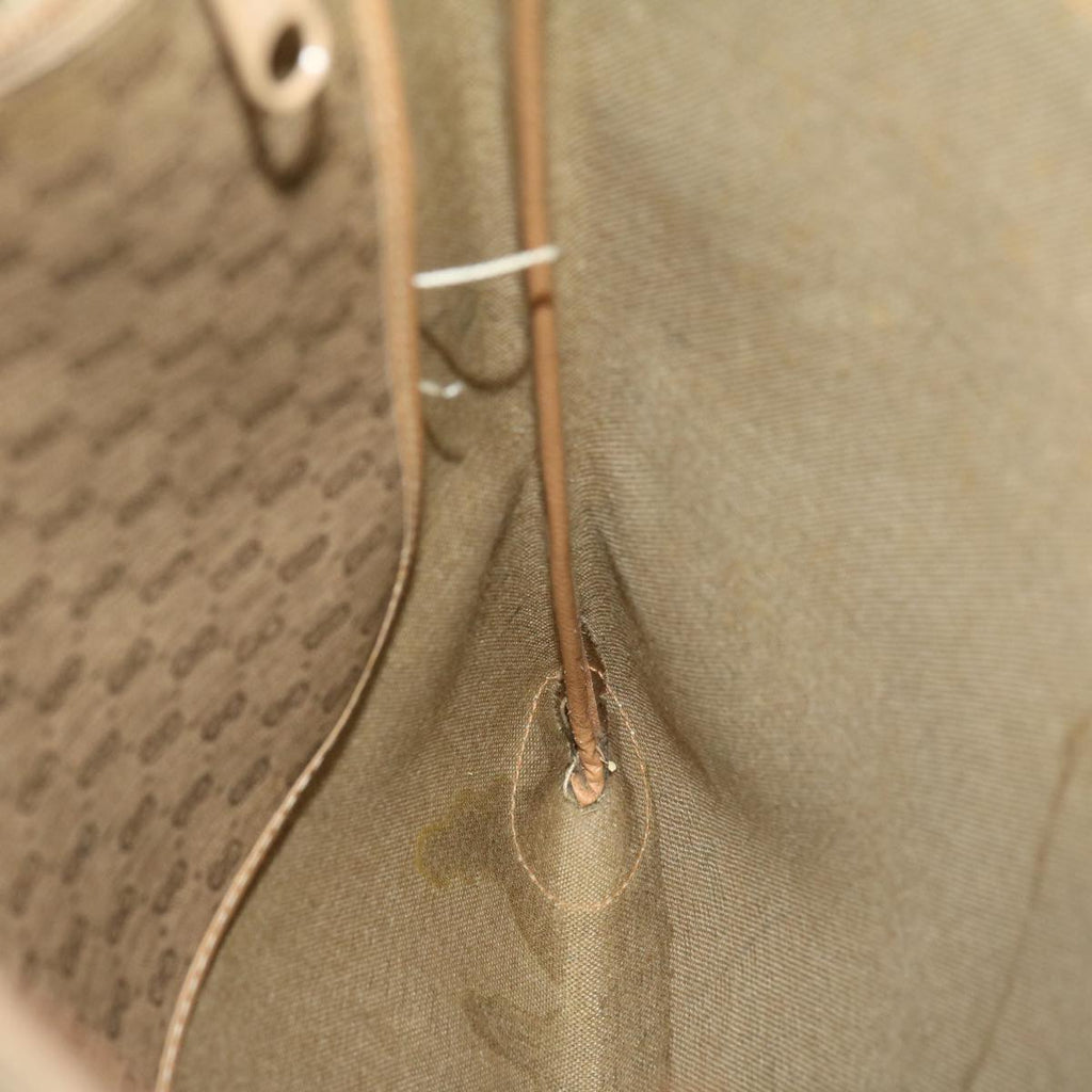 GUCCI Micro GG Canvas Web Sherry Line Tote Bag Beige Red 02371300 rd2676