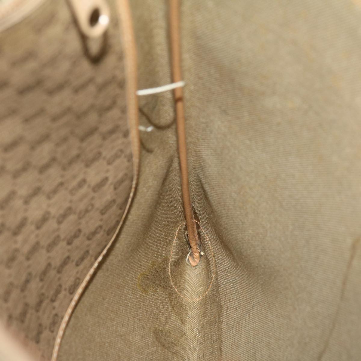 GUCCI Micro GG Canvas Web Sherry Line Tote Bag Beige Red 02371300 rd2676
