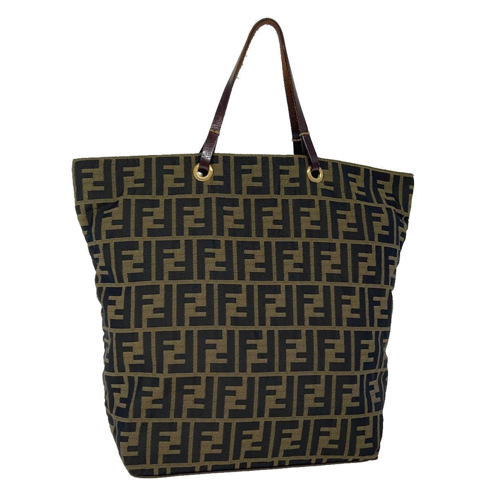 FENDI Zucca Canvas Tote Bag Brown rd2790