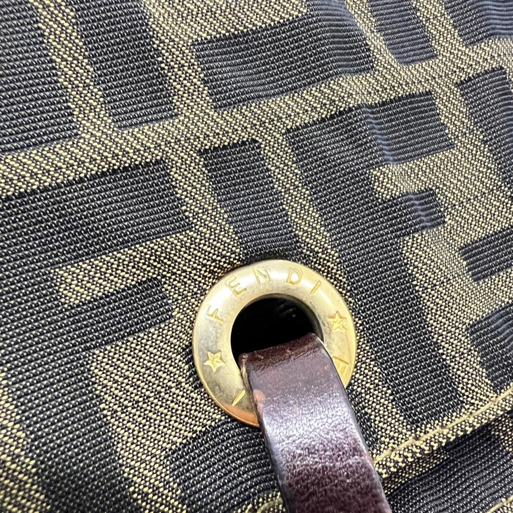 FENDI Zucca Canvas Tote Bag Brown rd2790