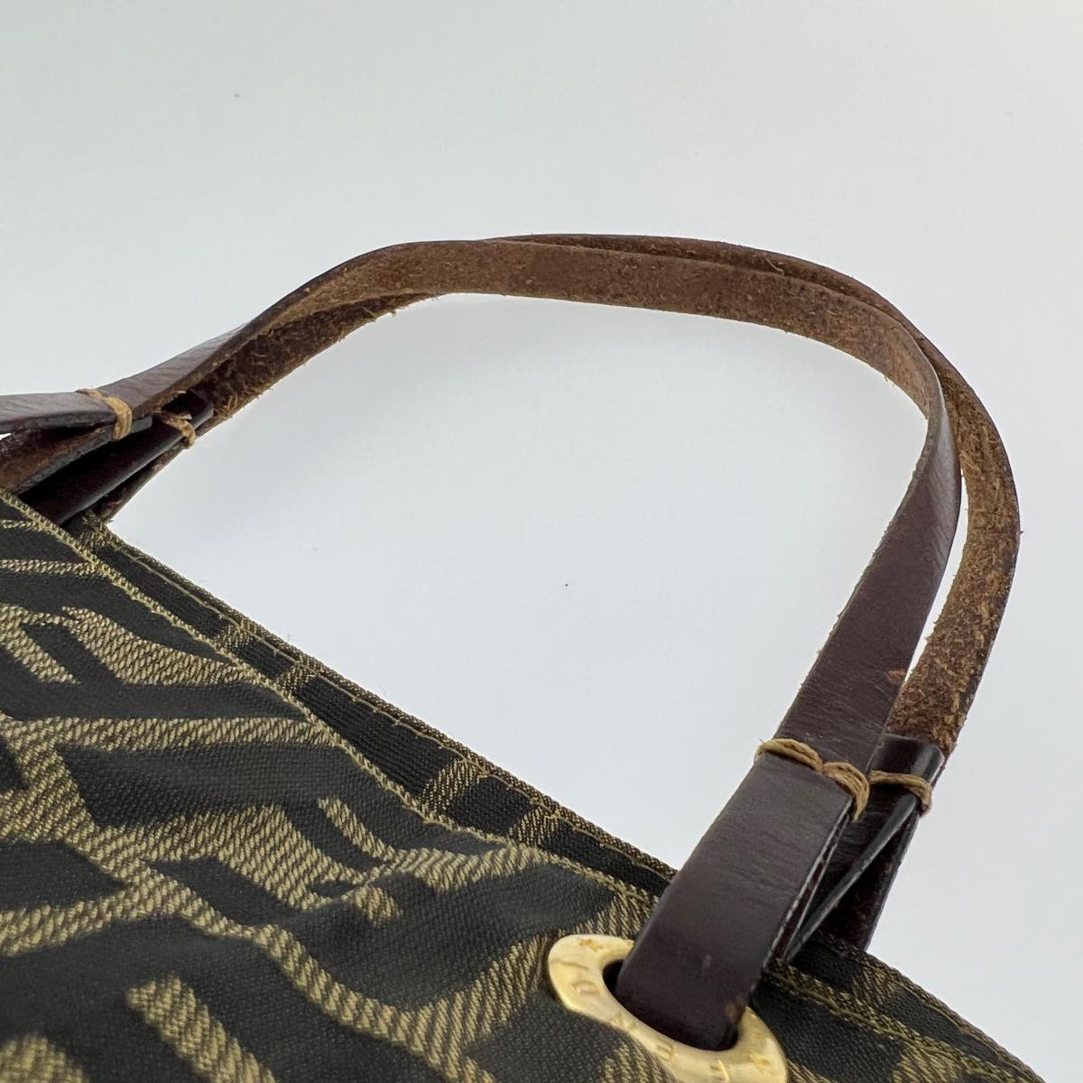 FENDI Zucca Canvas Tote Bag Brown rd2790