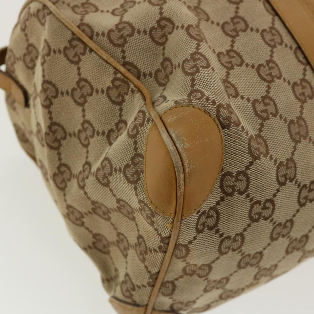 GUCCI GG Canvas Sherry Line Hand Bag Beige Red Brown 0000846002113 rd2865