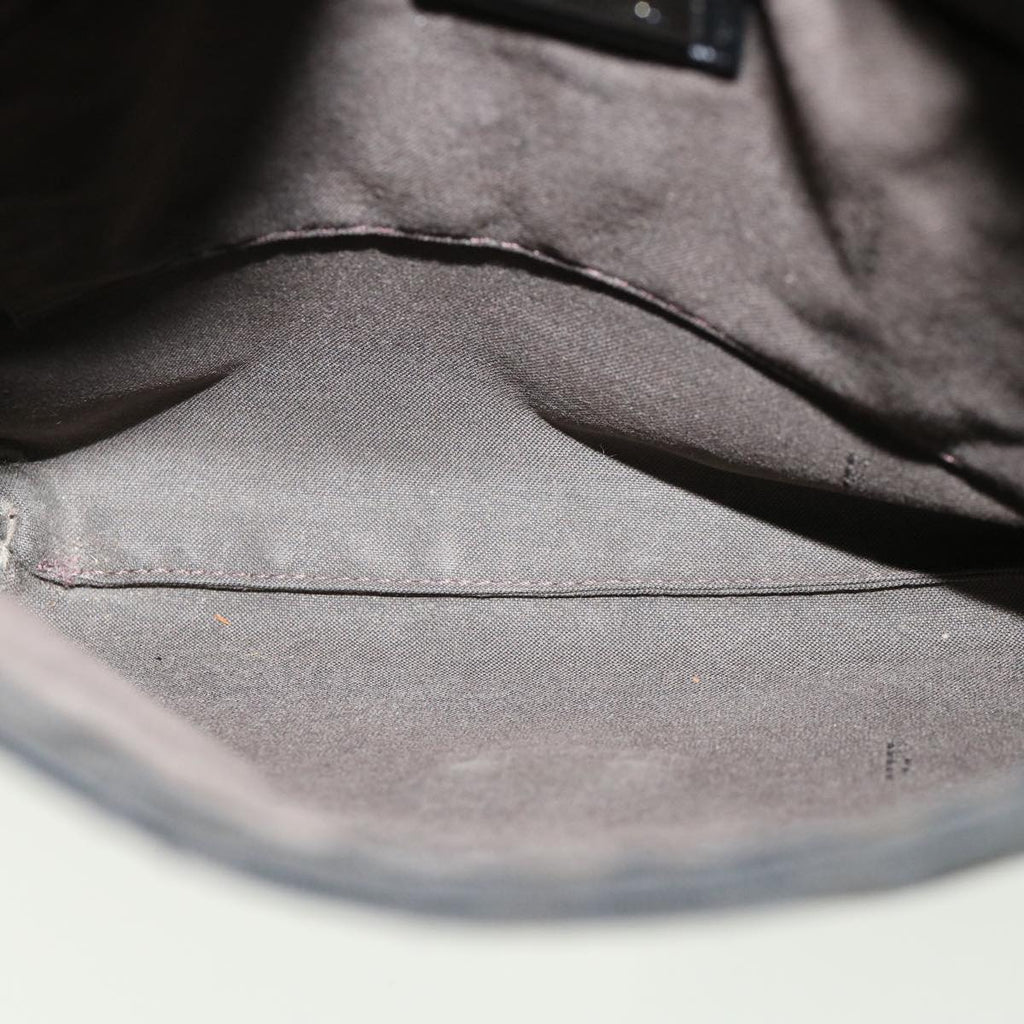FENDI Zucchino Canvas Shoulder Bag Brown rd2894