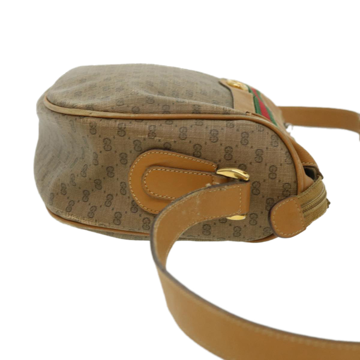 GUCCI Micro GG Canvas Shoulder Bag Brown 001580918 rd2931