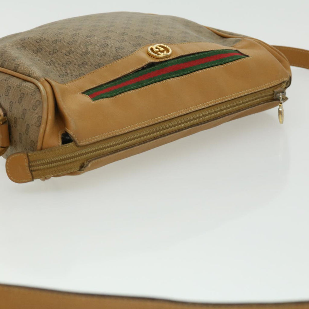 GUCCI Micro GG Canvas Shoulder Bag Brown 001580918 rd2931