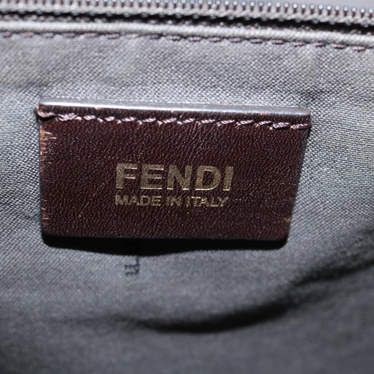 FENDI Zucca Canvas Tote Bag PVC Leather Brown rd2937