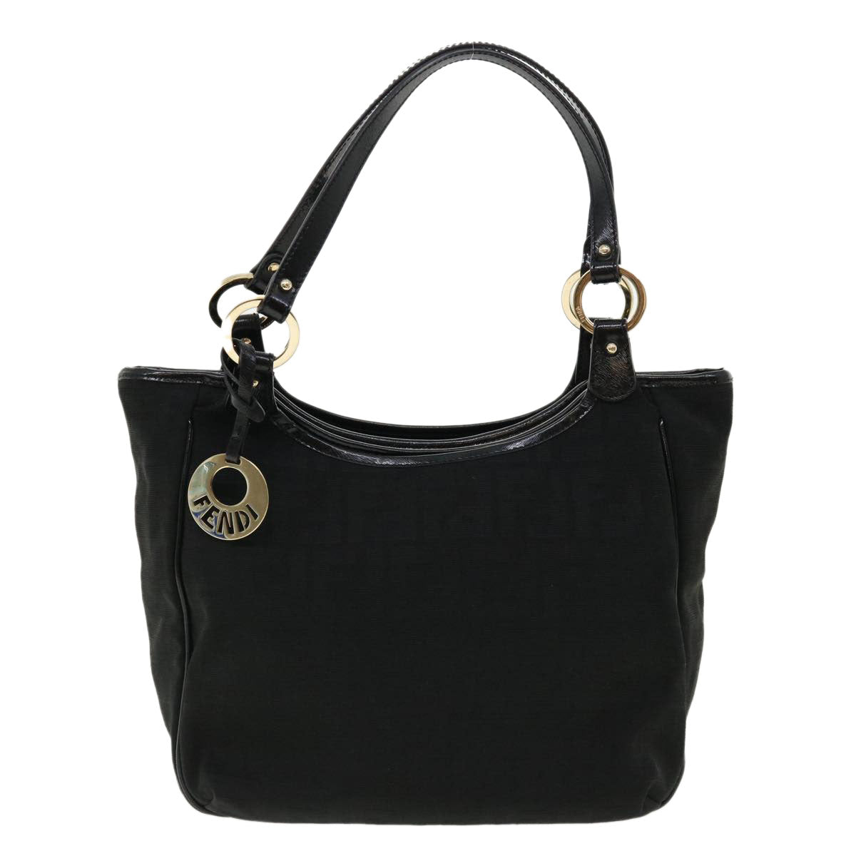 FENDI Zucca Canvas Tote Bag Black rd2989