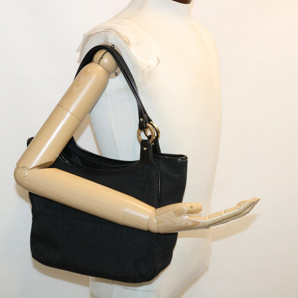 FENDI Zucca Canvas Tote Bag Black rd2989