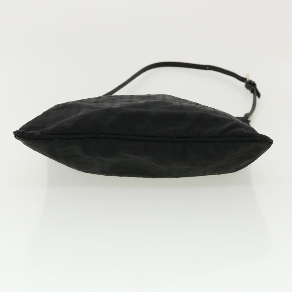 FENDI Zucca Canvas Shoulder Bag Black rd3223