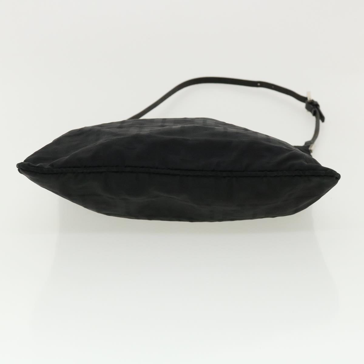 FENDI Zucca Canvas Shoulder Bag Black rd3223